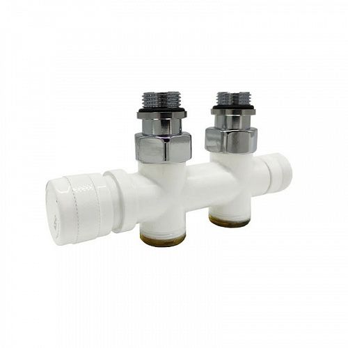 Узел нижнего подключения SR Rubinetterie прямой 1/2&amp;quot;х3/4&amp;quot;Е Белый